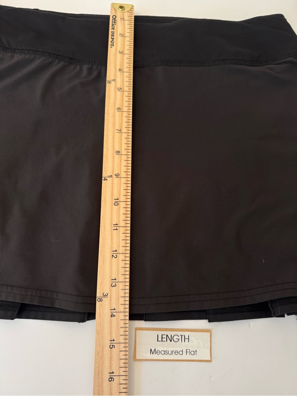 LULULEMON Black Pacesetter Skort Skirt Running Activewear Size 8 Tall - Picture 10 of 13